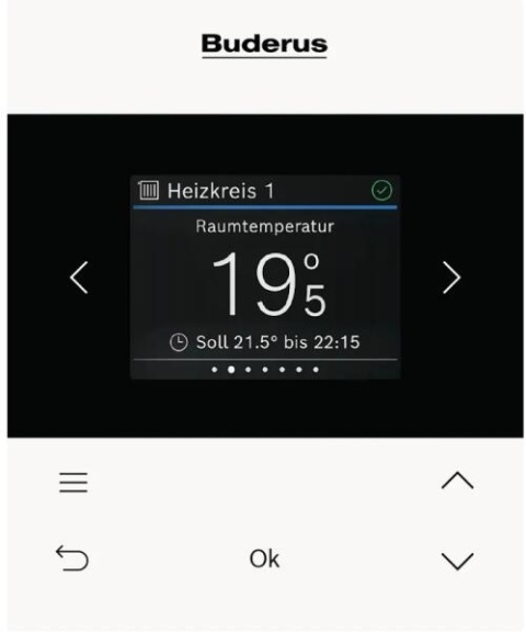 RC200.2 Regulator pokojowy lub pogodowy z wyświetlaczem LCD i dotykowym panelem sterowania